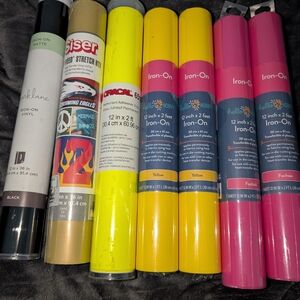 Colorful Iron-On Vinyl Rolls